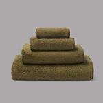 Банное полотенце Frette однотонное 70x140, зелено-коричневый - фото 4