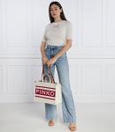 Сумка через плечо Pinko SHOPPER CANVAS RICICLATO + STA, кремовый - фото 3