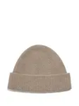 Кашемировая шапка бини в рубчик Zegna, нейтральный - фото