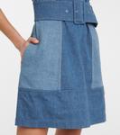 Мини-платье из денима с поясом Chloé, Denim - фото 5