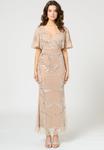 Платье BEAUUT EMBELLISHED SEQUINS, Taupe Blush/Taupe - фото