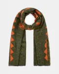 Шарф с узором Codello, зеленый - фото 2