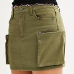 Джинсовая мини-юбка карго Tinseltown для подростков, цвет Olive - фото 3