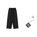 Повседневные брюки унисекс черные HARSH AND CRUEL - фото 3