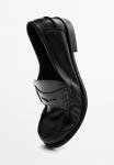 Лоферы Massimo Dutti OILED LOAFERS, Black - фото 6