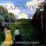 CD диск Glazunov / Utrecht String Quartet: String Quartets 5 - фото