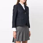 THOM BROWNE Однобортный классический пиджак, Dark Blue - фото 5