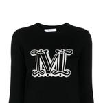 Вязаный свитер с круглым вырезом MaxMara, черный - фото 8