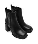 Ботильоны женские Liu Jo с узором и на каблуке, черный - фото 3