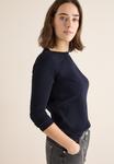 Топ Cecil Long sleeved top, Blau/Dark Blue - фото 4