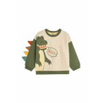 Толстовка DINOSAUR APPLIQUE NOVELTY JoJo Maman Bébé, бежевый - фото 3