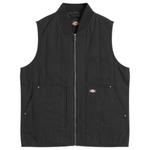 Стеганый брезентовый жилет Dickies, черный - фото