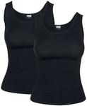 Топ Urban Classics Ladies 2-Pack Basic Stretch Top, черный - фото