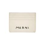 Картхолдер Marni Logo Detail Card Case, цвет Ivory - фото