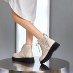 POOQ Женские бежевые ботинки - фото 4