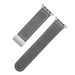 Ремешок Apple совместимый силиконовый IBOANN, космический серый - фото 8