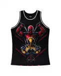 Мужская баскетбольная майка Deadpool Wolverine с крупным принтом, черная Lids - фото 3