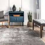 Ковер Loni Solid Shag Area Rug nuLOOM, 122 см, серый - фото 44