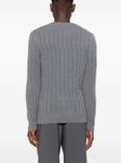 Brioni свитер в рубчик, серый - фото 4