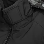 Куртка софтшелл Alessandro Salvarini "Alessia", длинная, со съемным капюшоном, черный - фото 4