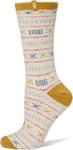 UGG женские носки Leslie Graphic Crew, Ochre Green Multi Uggisle - фото 2