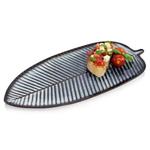 Сервировочная тарелка в форме листа токио Sänger, черный - фото