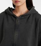 Термальная хлопковая толстовка с капюшоном на молнии Entire Studios, Washedblack - фото 4