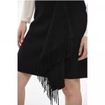 Юбка-халат с бахромой Woolrich, черный - фото 3