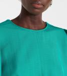 Платье миди со сборками Victoria Beckham, Peacock - фото 4