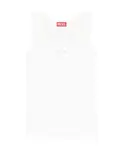 Облегающая ребристая майка Diesel, белый - фото