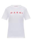Футболка с логотипом Marni, белый - фото