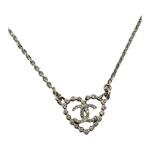 CHANEL Колье с кристаллами Unisex Silver - фото 7