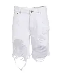 Белые рваные джинсовые шорты Ser.O.Ya, белый - фото