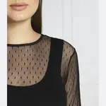 Кружевное платье Red Valentino, черный - фото 4