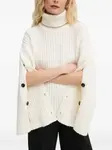 Ребристый свитер с пуговицами Won Hundred, белый - фото