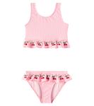 Солин вышитый бикини в клетку Konges Sløjd, Geranium Pink - фото