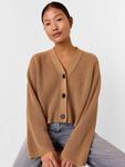 Кардиган в рубчик petite nala Whistles, кэмел - фото