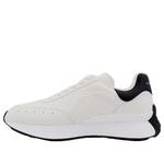 Кроссовки sprint runner sneakers 'white black' Alexander Mcqueen, черный - фото