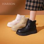 Зимние ботинки женские Harson, бежевый - фото 18