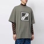 Футболка унисекс We11Done, оливково-зеленый - фото 4