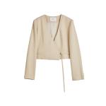 ELLE Кроп-пальто Women's Camel - фото