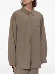 Рубашка с нагрудным карманом Entire Studios, коричневый - фото 4