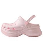 (WMNS) Crocs Bae Glitter Clog 'Pink Milk' - фото