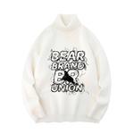Трикотаж Unisex BEAR UNION, белый (с флисовой подкладкой) - фото