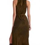 Оливковое платье-комбинация Bella Dahl - фото 2