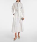 Хлопковая рубашка Elie Saab, Powder White - фото 2