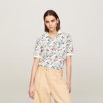 Футболка Polo женская Tommy Hilfiger, разноцветный пэчворк 0K5 - фото 9