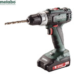 Дрель электрическая Metabo BS 18L + два аккумулятора 2.0Ah, зарядное устройство - фото