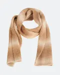 Прямоугольный шарф из шерсти с эффектом омбре Kbas, песочный - фото 2