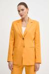 Льняная блейзер Marella, оранжевый - фото 2